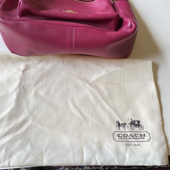 Coach Outlet Backpack Purple Front Pocket Zipper - Picture 7 of 11